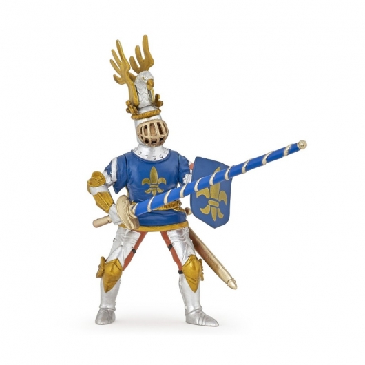 Рыцарь с символом Флер де Лис, в синем 